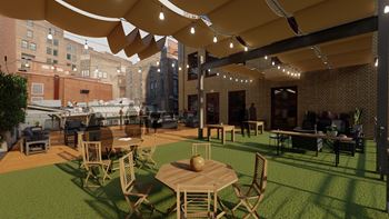 Community rooftop patio